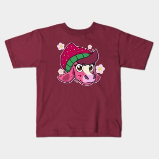 Stella the Strawberry Cow - Original, Head (Part 1) Kids T-Shirt